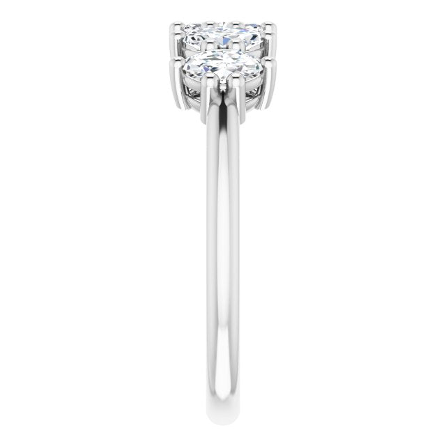 1.00 ct. Marquise Diamond Five Stone Band Classic Shared Prongs-VIRABYANI